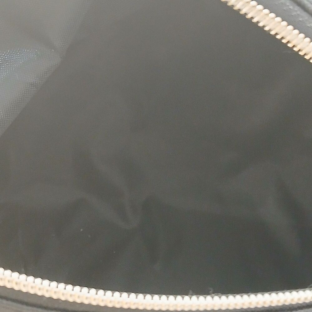 Rachel Zoe Black Nylon Cosmetic Makeup Bag Toiletries Case Top Zipped Clutch - Picture 6 of 9